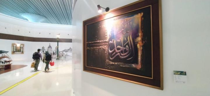 Bantu Seniman Dimasa Pandemi, Bandara YIA adakan Pameran dan Lelang Seni Kaligrafi